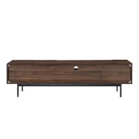 GROOVES TV STAND 3ΠΟΡΤΕΣ 1ΣΥΡΤΑΡΙ ΚΑΡΥΔΙ ΓΚΡΙ 180x40x50cm