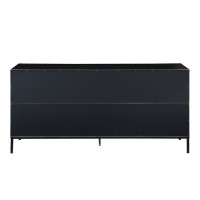 BLACKBIRD ΜΠΟΥΦΕΣ 2ΠΟΡΤΕΣ 3ΣΥΡΤΑΡΙΑ RIVIERA OAK ΜΑΥΡΟ 150x40x75.5cm