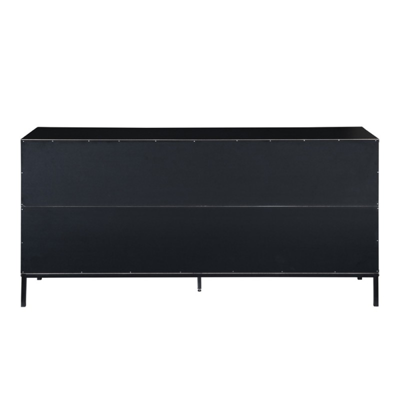 BLACKBIRD ΜΠΟΥΦΕΣ 2ΠΟΡΤΕΣ 3ΣΥΡΤΑΡΙΑ RIVIERA OAK ΜΑΥΡΟ 150x40x75.5cm