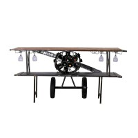 AVIATION ΚΟΝΣΟΛΑ BAR ΦΥΣΙΚΟ 191x58x91cm