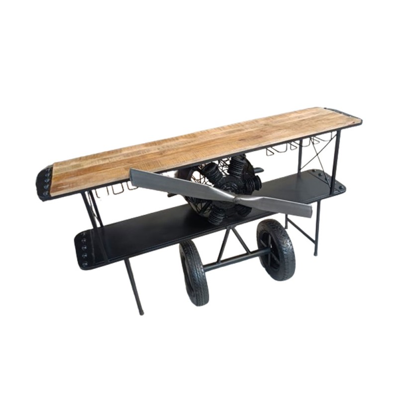 AVIATION ΚΟΝΣΟΛΑ BAR ΦΥΣΙΚΟ 191x58x91cm
