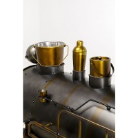 TRAIN ΚΟΝΣΟΛΑ BAR GUNMETAL ΦΥΣΙΚΟ 226x60x104cm
