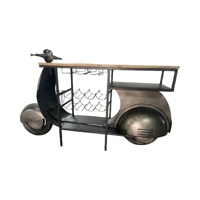 SCOOTER ΚΟΝΣΟΛΑ BAR GUNMETAL ΦΥΣΙΚΟ 183x51x102cm
