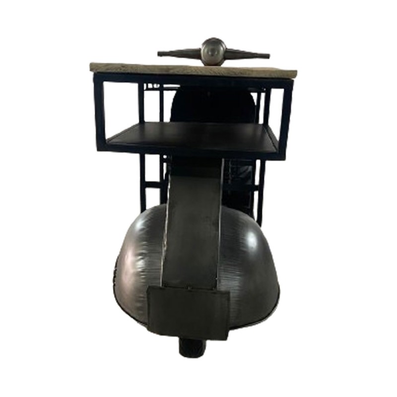 SCOOTER ΚΟΝΣΟΛΑ BAR GUNMETAL ΦΥΣΙΚΟ 183x51x102cm