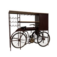 TRICYCLE ΚΟΝΣΟΛΑ BAR BORDEAUX ΦΥΣΙΚΟ 178x53x145cm