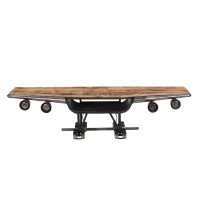 WINGS TV STAND GUNMETAL ΦΥΣΙΚΟ 188x44x44cm