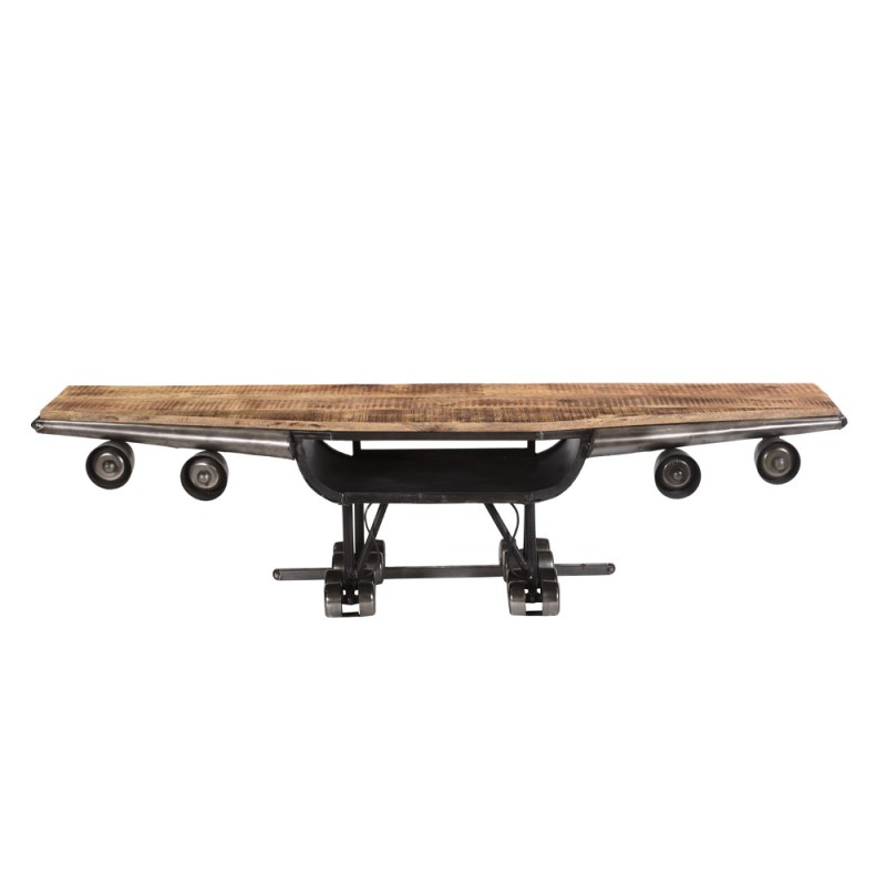 WINGS TV STAND GUNMETAL ΦΥΣΙΚΟ 188x44x44cm