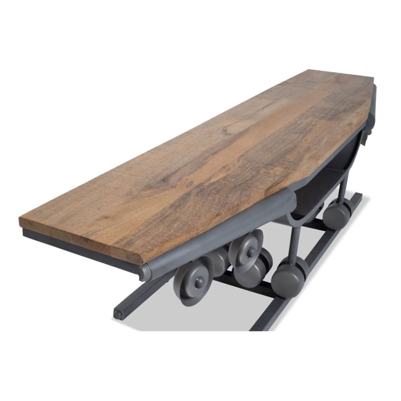 WINGS TV STAND GUNMETAL ΦΥΣΙΚΟ 188x44x44cm