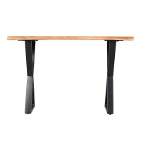 MINGLE ΚΟΝΣΟΛΑ ΚΑΡΥΔΙ ΜΑΥΡΟ 120x40x76cm
