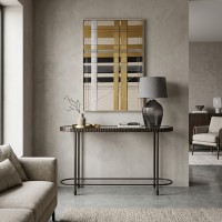 GRANAZ ΚΟΝΣΟΛΑ GUNMETAL 132x36x81cm