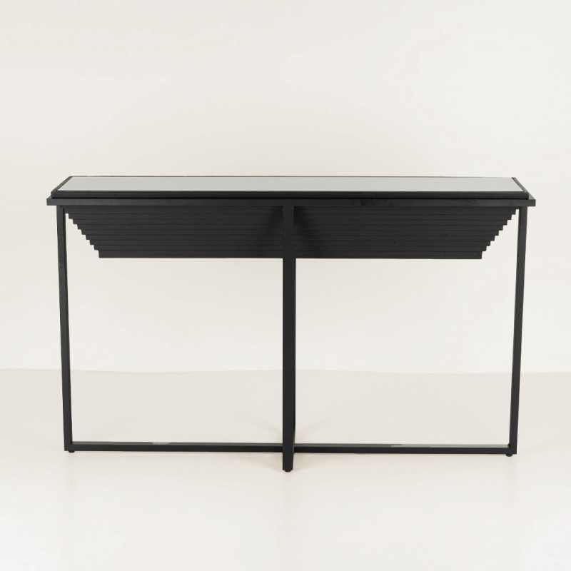 CHEOPS ΚΟΝΣΟΛΑ ΜΑΥΡΟ 134x32x82cm