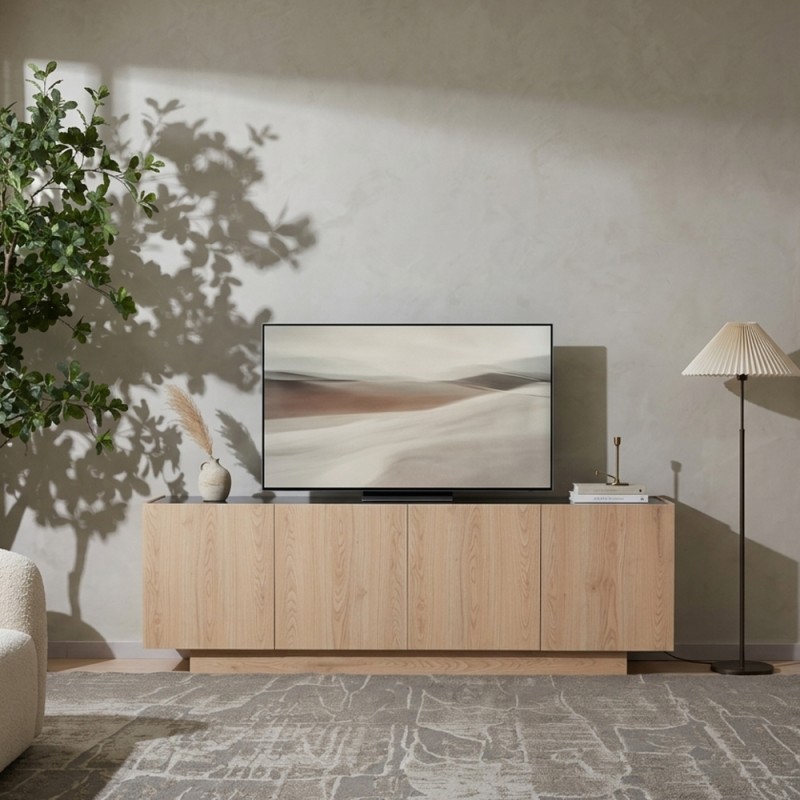 CUBIUS TV STAND 4ΠΟΡΤΕΣ ΦΥΣΙΚΟ 182x39x59cm