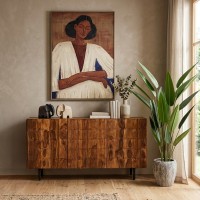 CHOCOLAT ΜΠΟΥΦΕΣ 3ΠΟΡΤΕΣ ΚΑΡΥΔΙ 162x42x80cm