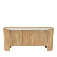 DON ΜΠΟΥΦΕΣ 3ΠΟΡΤΕΣ ΦΥΣΙΚΟ ΛΕΥΚΟ 165x45x75cm