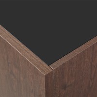 NUEZ ΜΠΟΥΦΕΣ 3ΠΟΡΤΕΣ ΚΑΡΥΔΙ ΜΑΥΡΟ 156x45x85cm