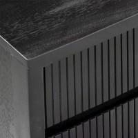 CAPO ΜΠΟΥΦΕΣ 4ΠΟΡΤΕΣ 4ΣΥΡΤΑΡΙΑ ΜΑΥΡΟ 180x40x75cm