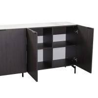 NOTTE ΜΠΟΥΦΕΣ ΜΑΥΡΟ ΛΕΥΚΟ ΠΕΤΡΑ 180x40.5x84cm