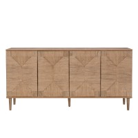 SISAL ΜΠΟΥΦΕΣ 4ΠΟΡΤΕΣ ΦΥΣΙΚΟ 160x39x78.5cm