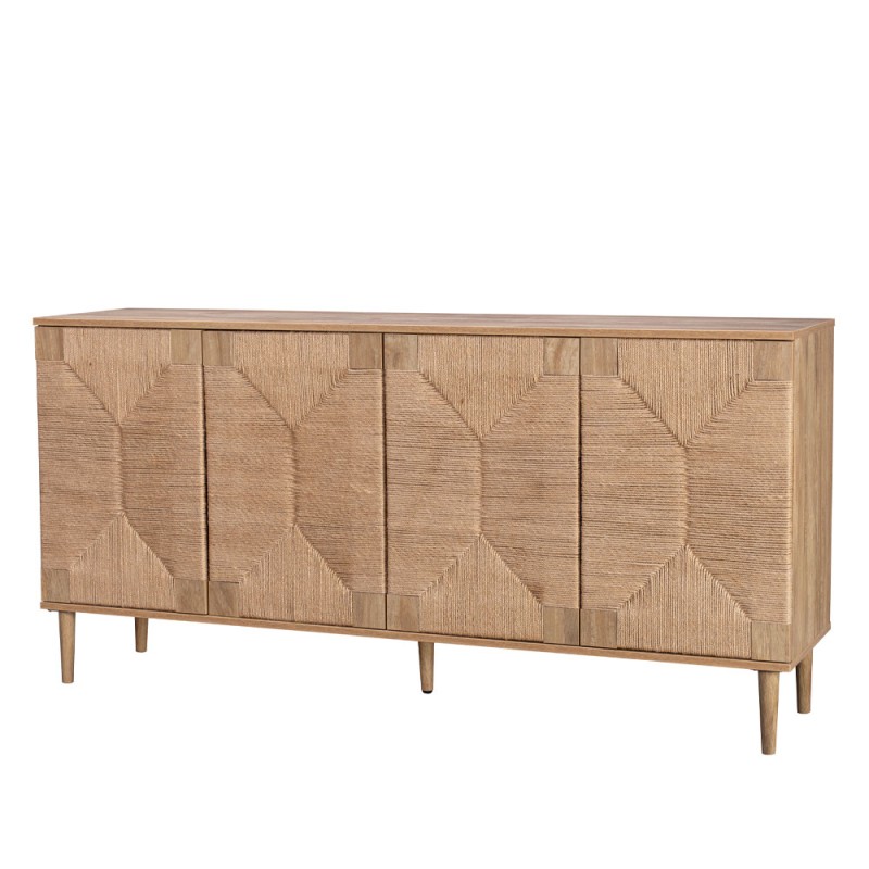 SISAL ΜΠΟΥΦΕΣ 4ΠΟΡΤΕΣ ΦΥΣΙΚΟ 160x39x78.5cm