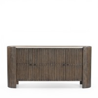 ESSENCE ΜΠΟΥΦΕΣ ΚΑΦΕ BEIGE ΜΕ ΟΨΗ ΜΑΡΜΑΡΟΥ 170x40x82cm