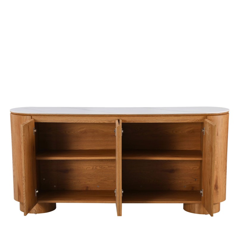 PILLAR ΜΠΟΥΦΕΣ 4ΠΟΡΤΕΣ ΛΕΥΚΟ 180x40x85cm