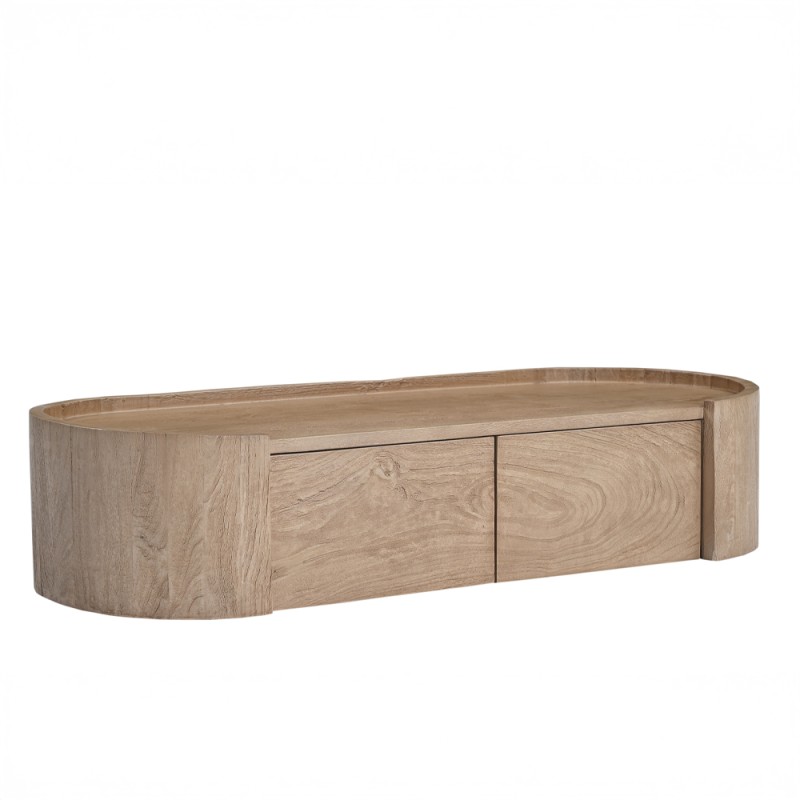 MINIMAL ΚΟΝΣΟΛΑ ΚΡΕΜΑΣΤΟ ΚΑΦΕ 100x35x20cm