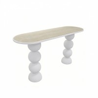 PERLA ΚΟΝΣΟΛΑ OFF WHITE 150x45x76cm