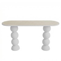 PERLA ΚΟΝΣΟΛΑ OFF WHITE 150x45x76cm