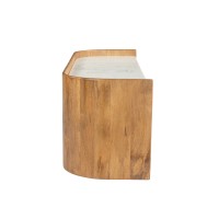 ORGANIC BITTER TV STAND 2ΠΟΡΤΕΣ ΚΑΡΥΔΙ ΛΕΥΚΟ 147x45x50cm