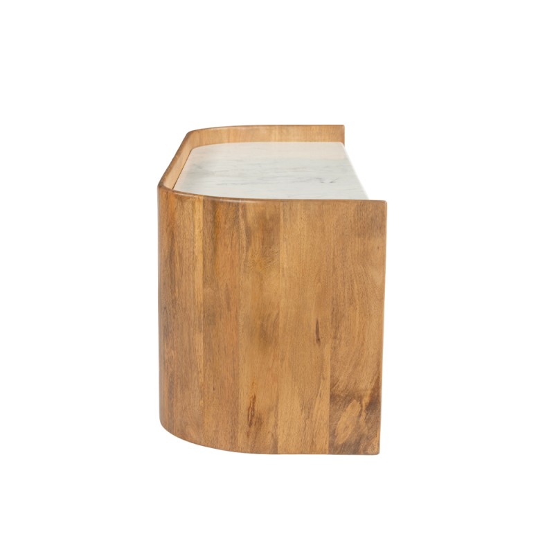 ORGANIC BITTER TV STAND 2ΠΟΡΤΕΣ ΚΑΡΥΔΙ ΛΕΥΚΟ 147x45x50cm