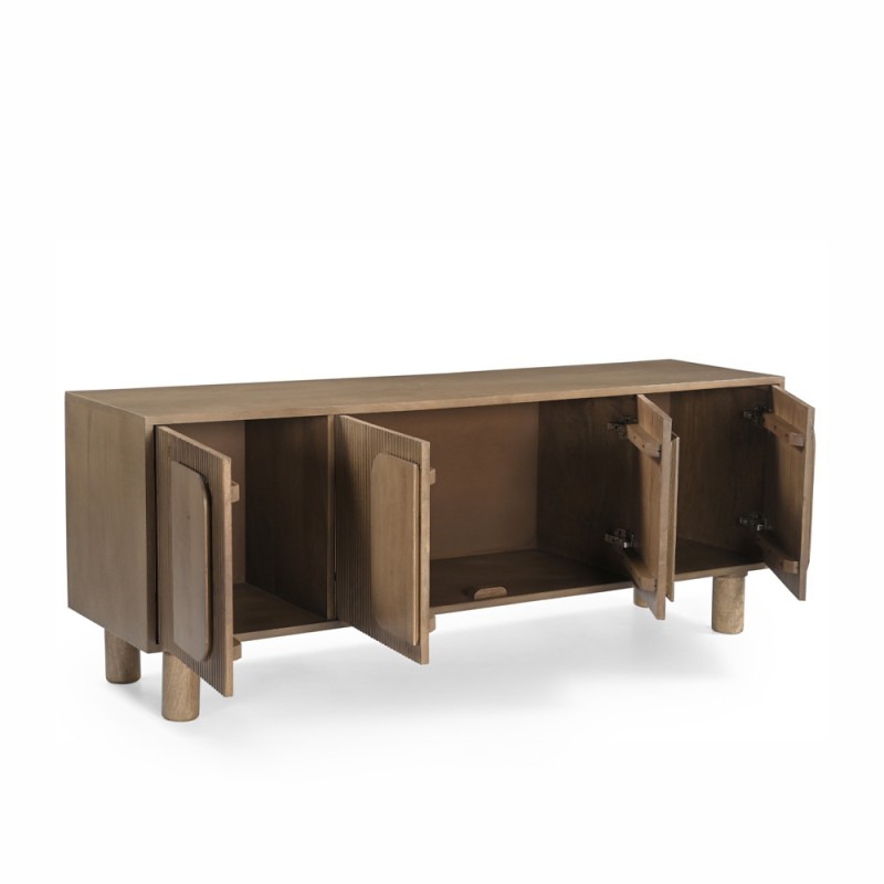 PARADIS TV STAND 4ΠΟΡΤΕΣ ΚΑΡΥΔΙ ΑΝΟΙΧΤΟ 160x40x60cm