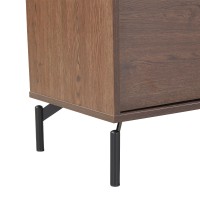 TOBAC TV STAND 2ΠΟΡΤΕΣ 1ΣΥΡΤΑΡΙ ΚΑΡΥΔΙ ΣΚΟΥΡΟ 180x39x62cm
