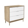 SCANDI ΣΥΡΤΑΡΙΕΡΑ 3ΣΥΡΤΑΡΙΑ SONOMA ΛΕΥΚΟ 80x39.5x77cm