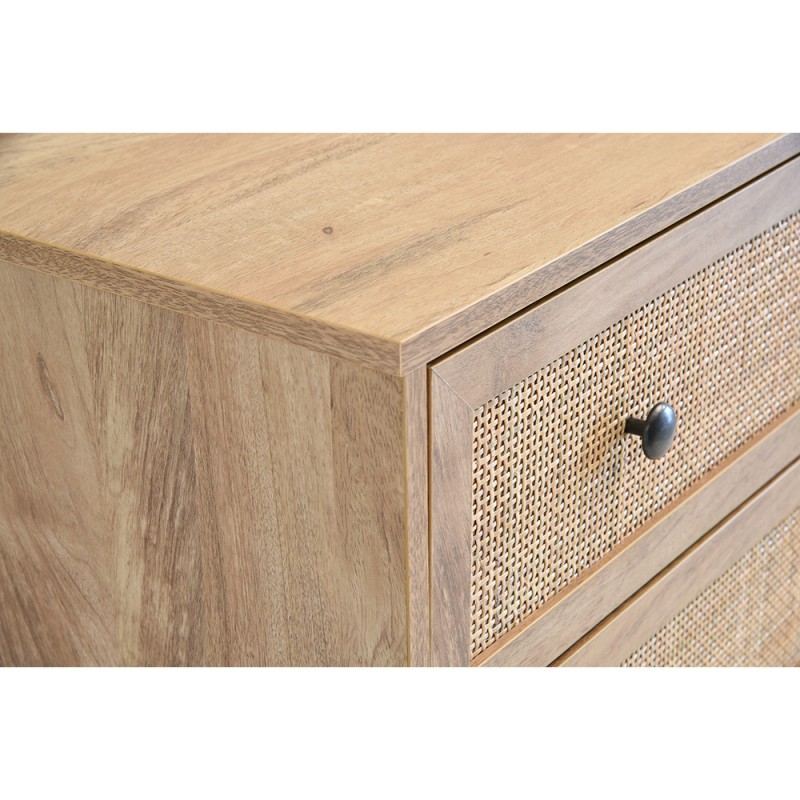 AMMOS ΚΟΜΟΤΑ 3ΣΥΡΤΑΡΙΑ ΦΥΣΙΚΟ ΜΕ RATTAN 90x39x79cm