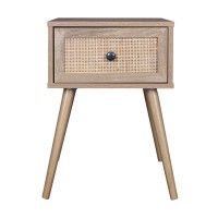 AMMOS ΚΟΜΟΔΙΝΟ 1ΣΥΡΤΑΡΙ ΦΥΣΙΚΟ ΜΕ RATTAN 40x35x61cm