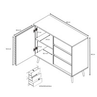 KIROS ΚΟΜΟΤΑ ΦΥΣΙΚΟ 80x39x80cm
