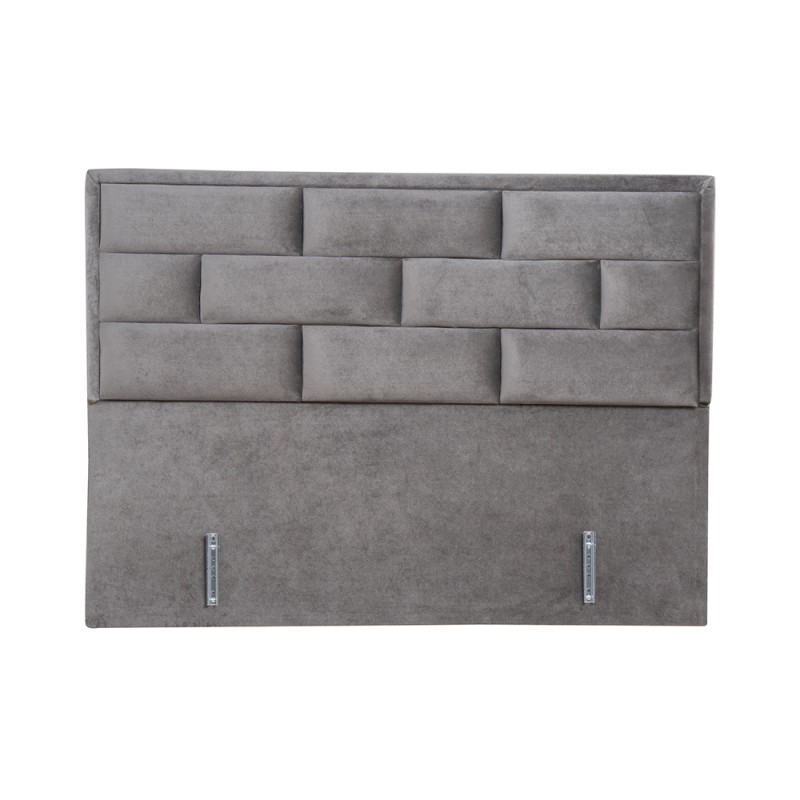 BRICK ΚΡΕΒΑΤΙ ΜΕ ΑΠΟΘΗΚ. ΧΩΡΟ (ΓΙΑ ΣΤΡΩΜΑ 160x200cm) ΓΚΡΙ 07-450 215x165x121cm