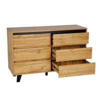 ARABICA ΣΥΡΤΑΡΙΕΡΑ SONOMA ΜΑΥΡΟ 110x40x73cm