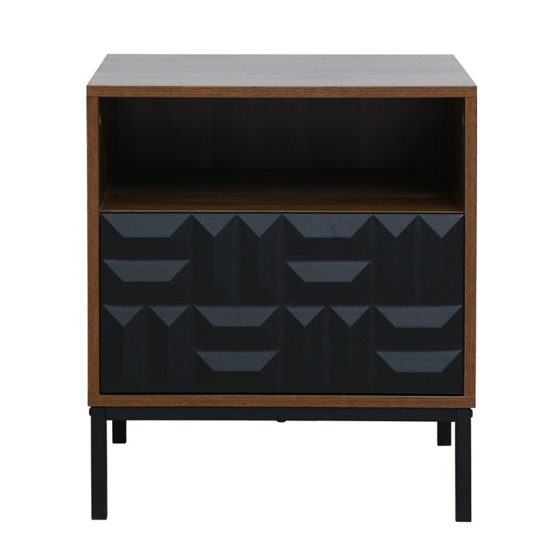 ZUMA ΚΟΜΟΔΙΝΟ ΚΑΡΥΔΙ ΜΑΥΡΟ 51.5x40x58.5cm