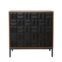 ZUMA ΣΥΡΤΑΡΙΕΡΑ ΚΑΡΥΔΙ ΜΑΥΡΟ 75.5x40x79cm