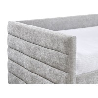 SUENO ΚΑΝΑΠΕΣ ΚΡΕΒΑΤΙ (ΓΙΑ ΣΤΡΩΜΑ 90x190cm) ΓΚΡΙ ΑΝΟΙΧΤΟ 209x99.5x76cm