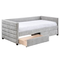 SUENO ΚΑΝΑΠΕΣ ΚΡΕΒΑΤΙ (ΓΙΑ ΣΤΡΩΜΑ 90x190cm) ΓΚΡΙ ΑΝΟΙΧΤΟ 209x99.5x76cm
