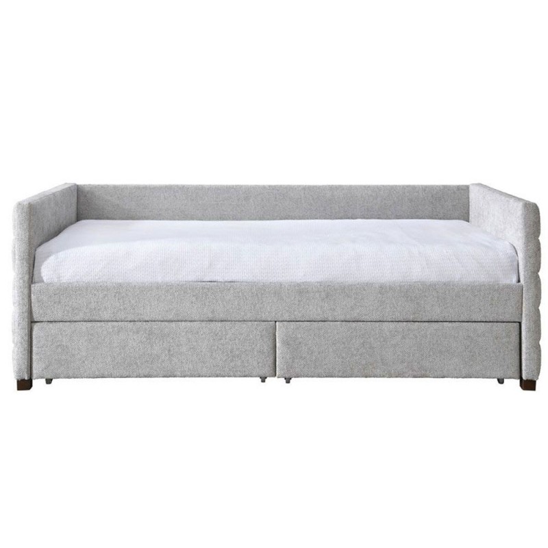 SUENO ΚΑΝΑΠΕΣ ΚΡΕΒΑΤΙ (ΓΙΑ ΣΤΡΩΜΑ 90x190cm) ΓΚΡΙ ΑΝΟΙΧΤΟ 209x99.5x76cm