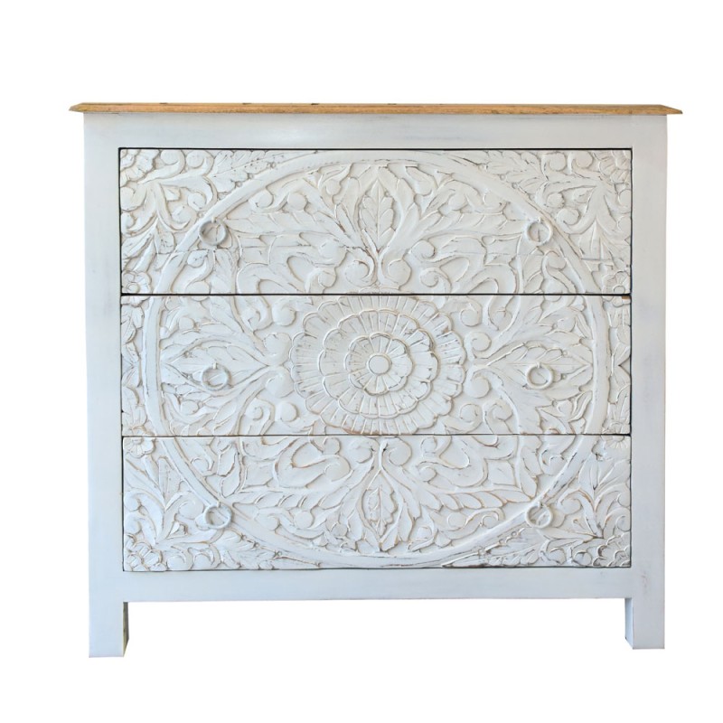 LOTUS ΣΥΡΤΑΡΙΕΡΑ ΛΕΥΚΟ DECAPE ΦΥΣΙΚΟ 90x42x90cm