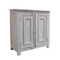 IOS ΚΟΜΟΤΑ 2ΠΟΡΤΕΣ OFF WHITE 95x42x95cm