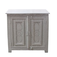 IOS ΚΟΜΟΤΑ 2ΠΟΡΤΕΣ OFF WHITE 95x42x95cm
