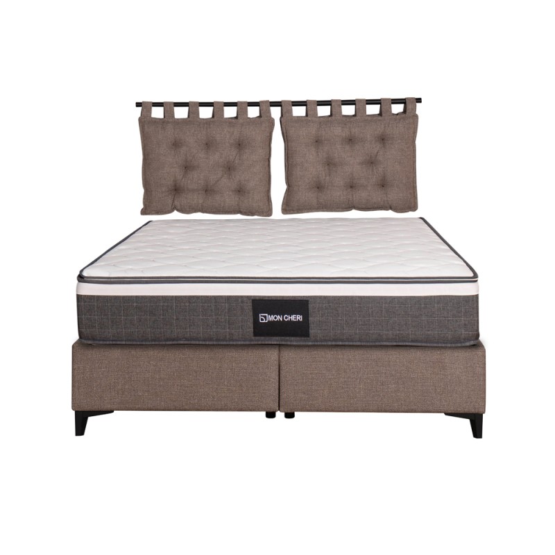 HANG ΜΑΞΙΛΑΡΙ ΚΕΦΑΛΑΡΙΟΥ SET 2ΤΕΜ ΓΚΡΙ ΚΑΦΕ 20-914 70x10x50cm