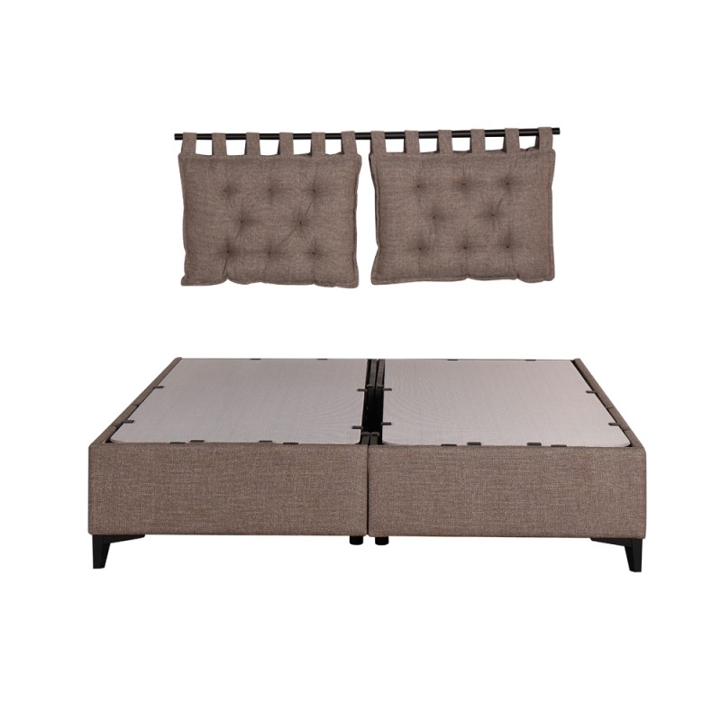 HANG ΜΑΞΙΛΑΡΙ ΚΕΦΑΛΑΡΙΟΥ SET 2ΤΕΜ ΓΚΡΙ ΚΑΦΕ 20-914 70x10x50cm