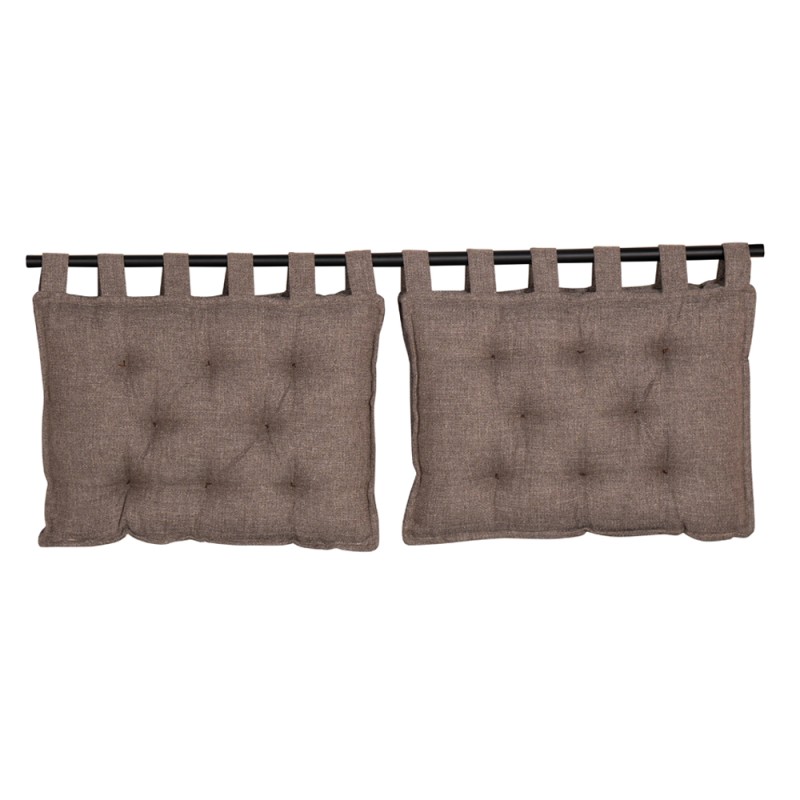 HANG ΜΑΞΙΛΑΡΙ ΚΕΦΑΛΑΡΙΟΥ SET 2ΤΕΜ ΓΚΡΙ ΚΑΦΕ 20-914 70x10x50cm