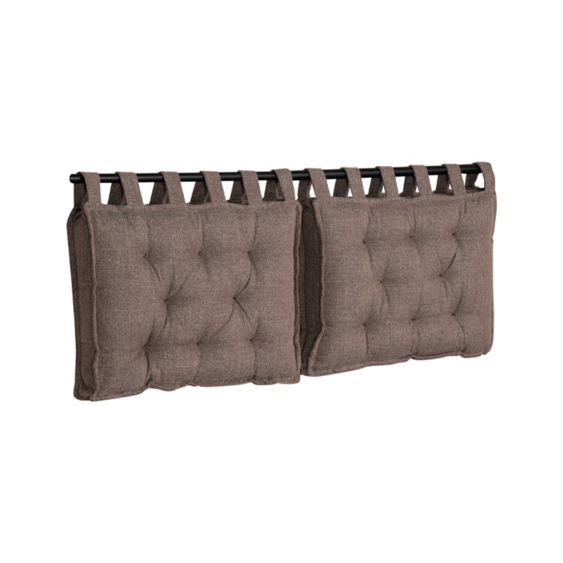 HANG ΜΑΞΙΛΑΡΙ ΚΕΦΑΛΑΡΙΟΥ SET 2ΤΕΜ ΓΚΡΙ ΚΑΦΕ 20-914 70x10x50cm